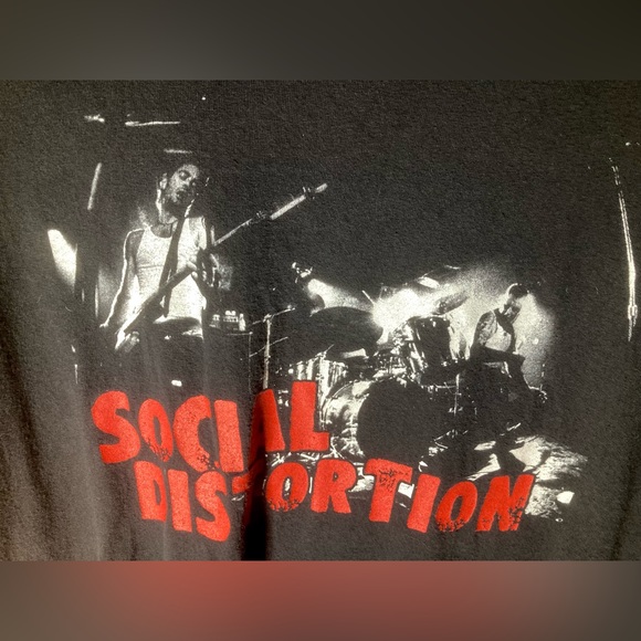 Hot Topic Other - RARE Vintage Social Distortion | Young Mike Ness Black T-shirt Size L